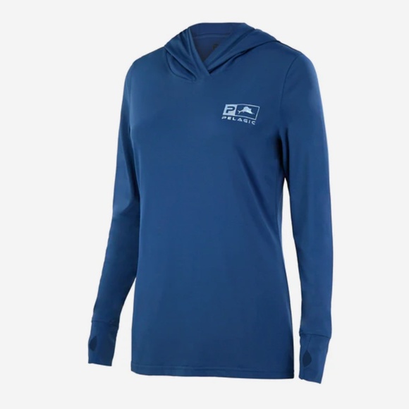 Women's Pelagic Ultratek Fish Camp UPF Fishing Shirt Hooded - Picture 1 of 4